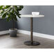 Enco White / Antique Gold Bar Table